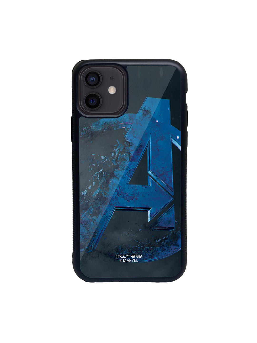 

macmerise Black & Blue Endgame Logo Printed iPhone 12 Back Case