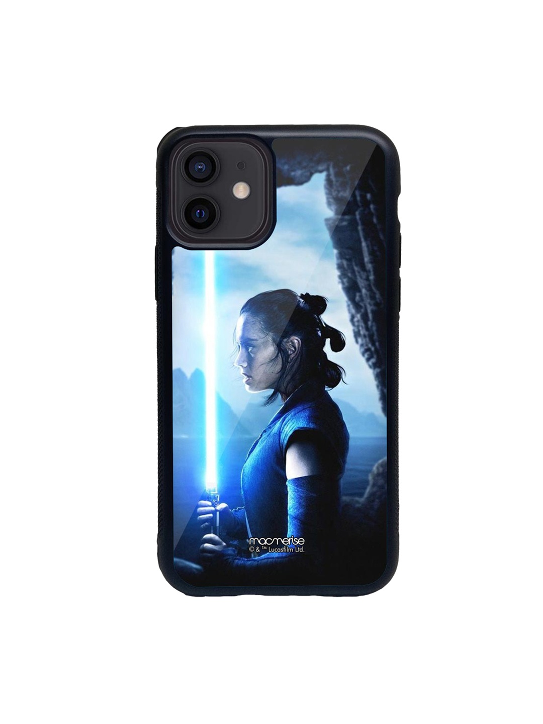 

macmerise Blue & Black Light Saber Glass iPhone 12 Phone Case