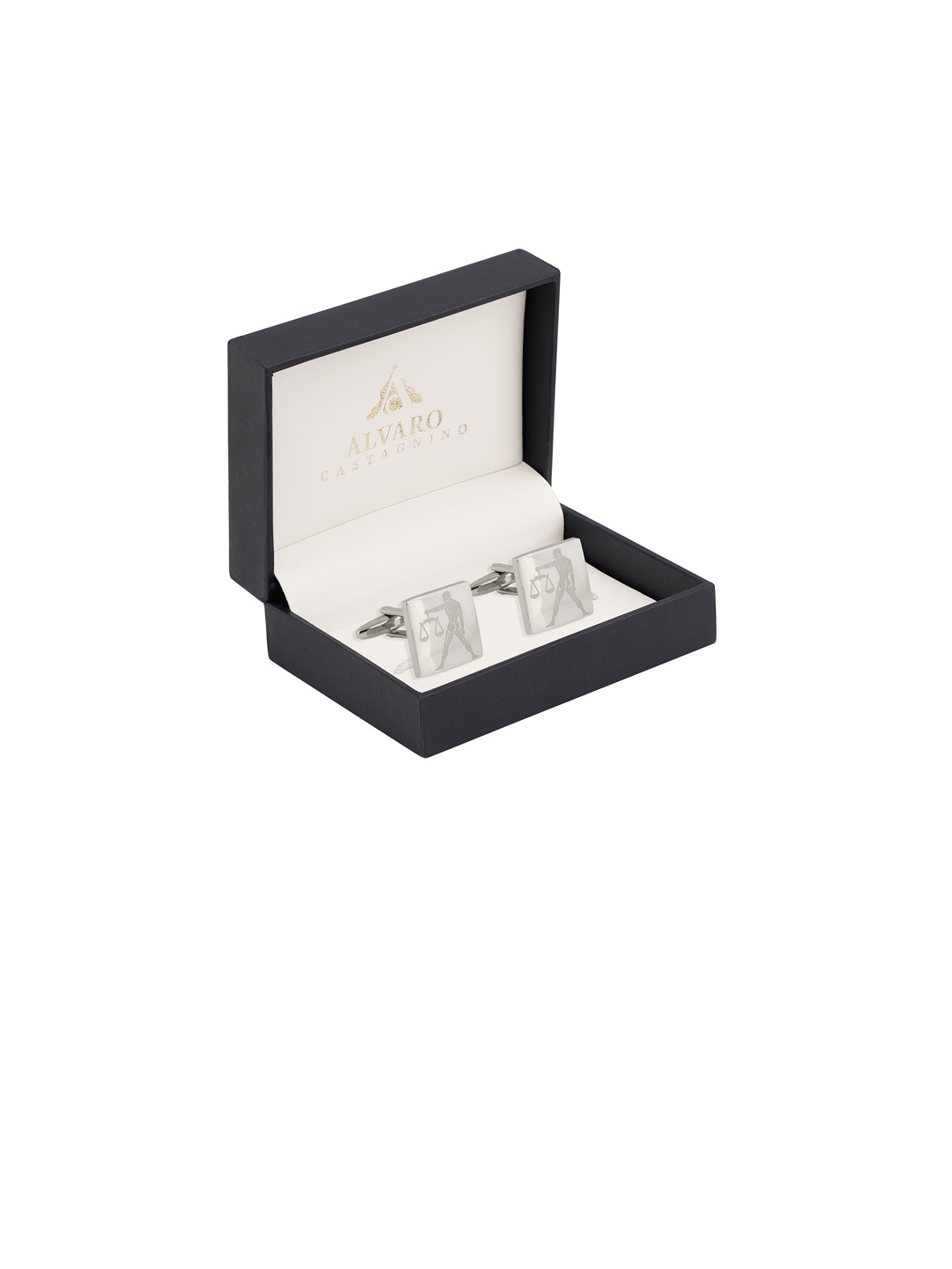 

Alvaro Castagnino Silver-Toned Square Cufflinks
