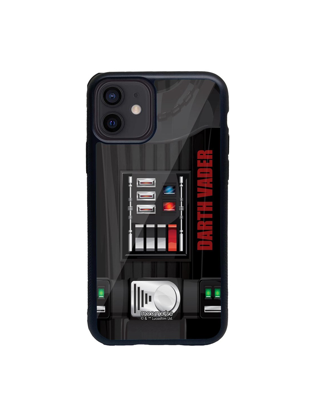 

macmerise Black & White The Darth Vader Glass iPhone 12 Phone Case