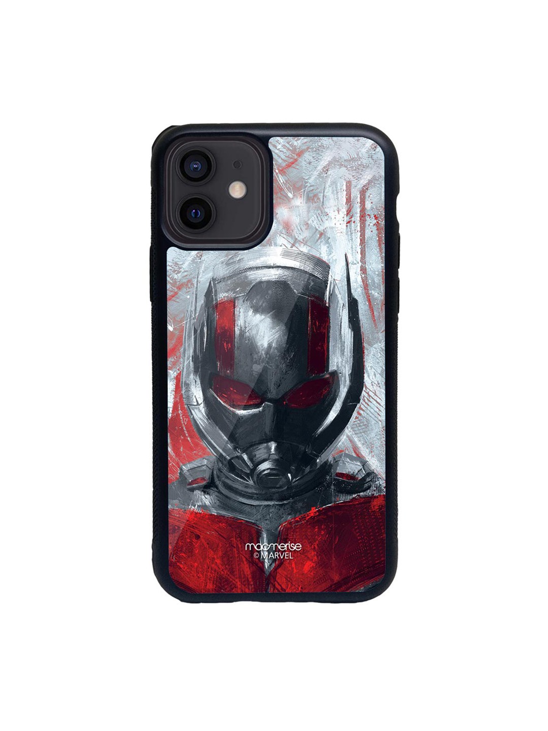 

macmerise Black & Red Charcoal Art Antman iPhone 12 Mini Back Case