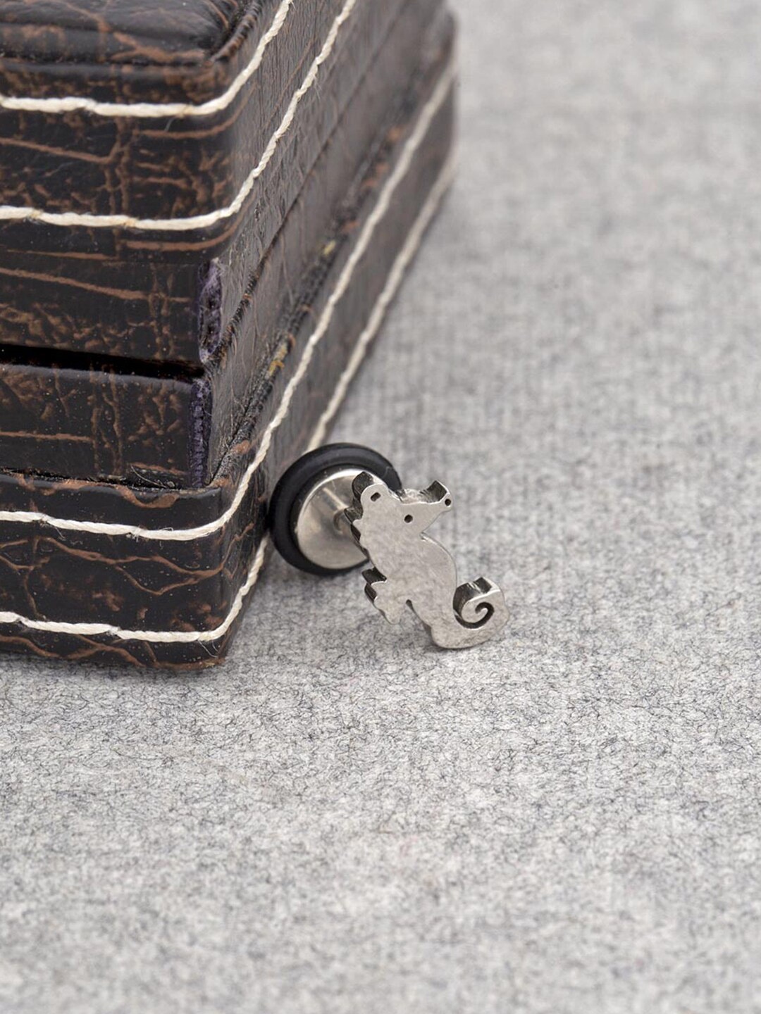 Dare by Voylla Silver-Toned Contemporary Studs