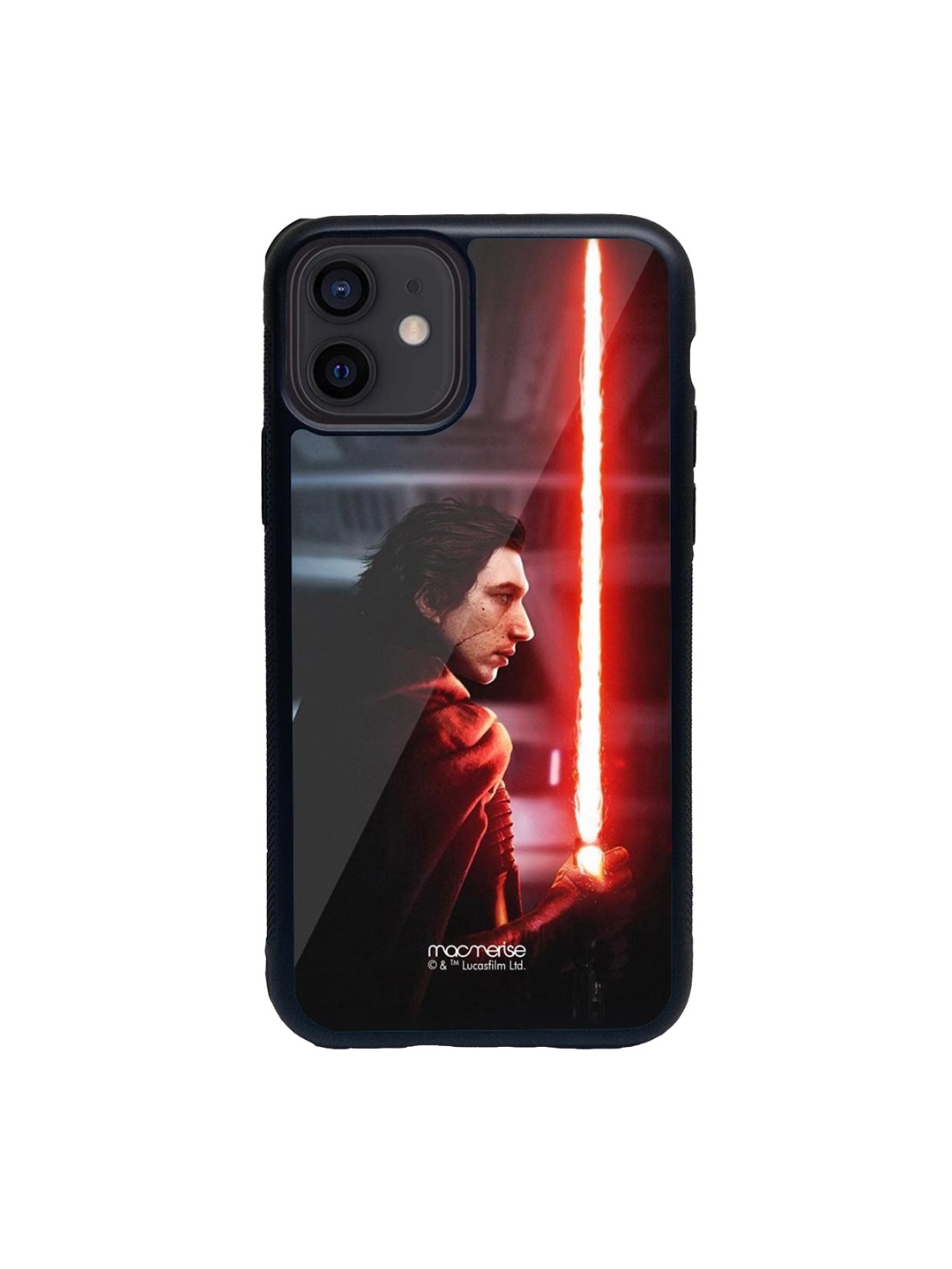 

macmerise Black & Red Light Saber Glass iPhone 12 Mini Phone Case