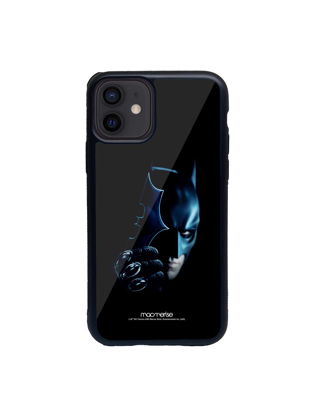 

Macmerise Black & Teal I am Batman Glass iPhone 12 Phone Case
