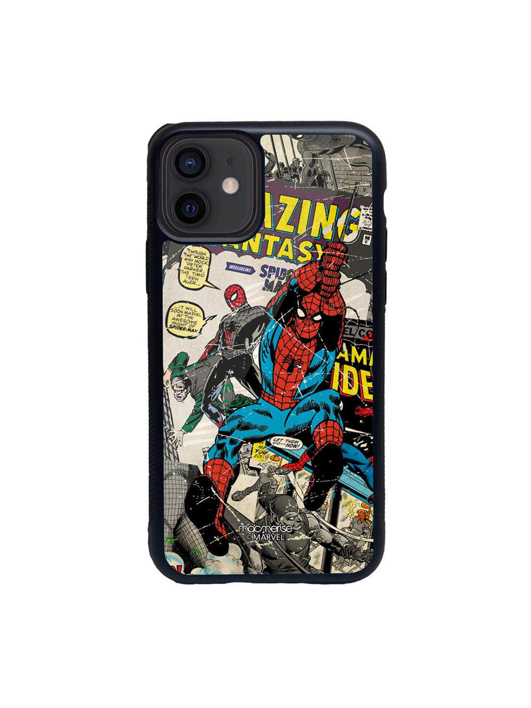 

macmerise Red & Blue Comic Spidey Glass iPhone 12 Mini Phone Case