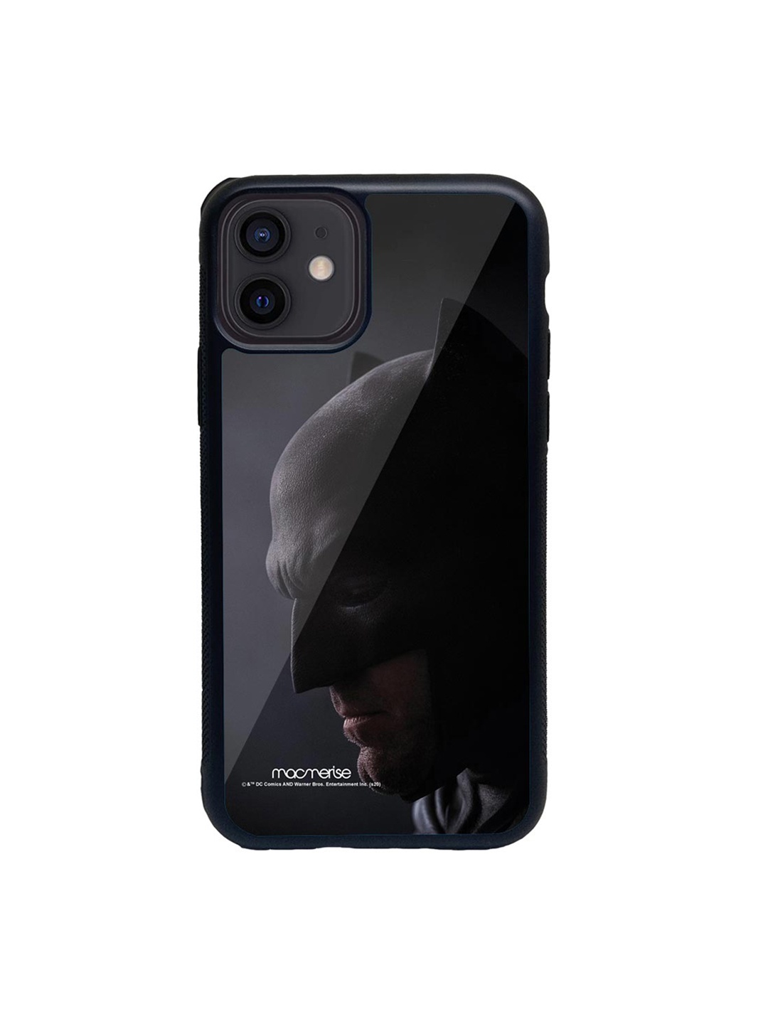 

macmerise Black & Grey Brutal Batman Printed iPhone 12 Back Case