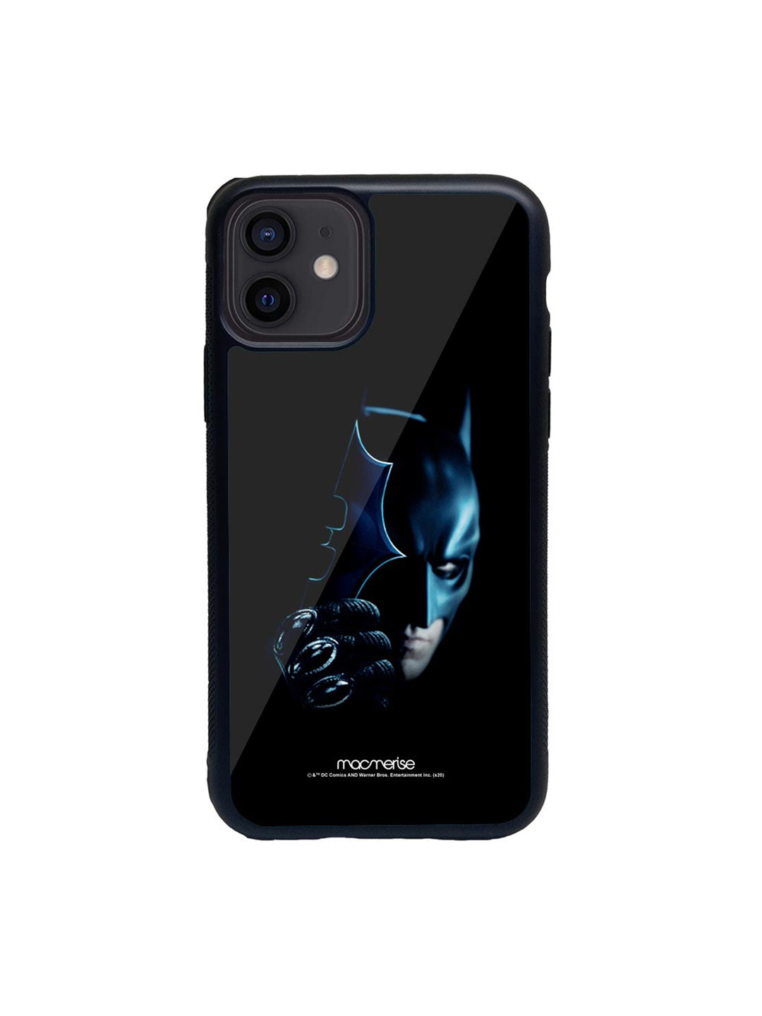 

macmerise Black & Teal Blue I am Batman Print iPhone 12 Mini Back Case