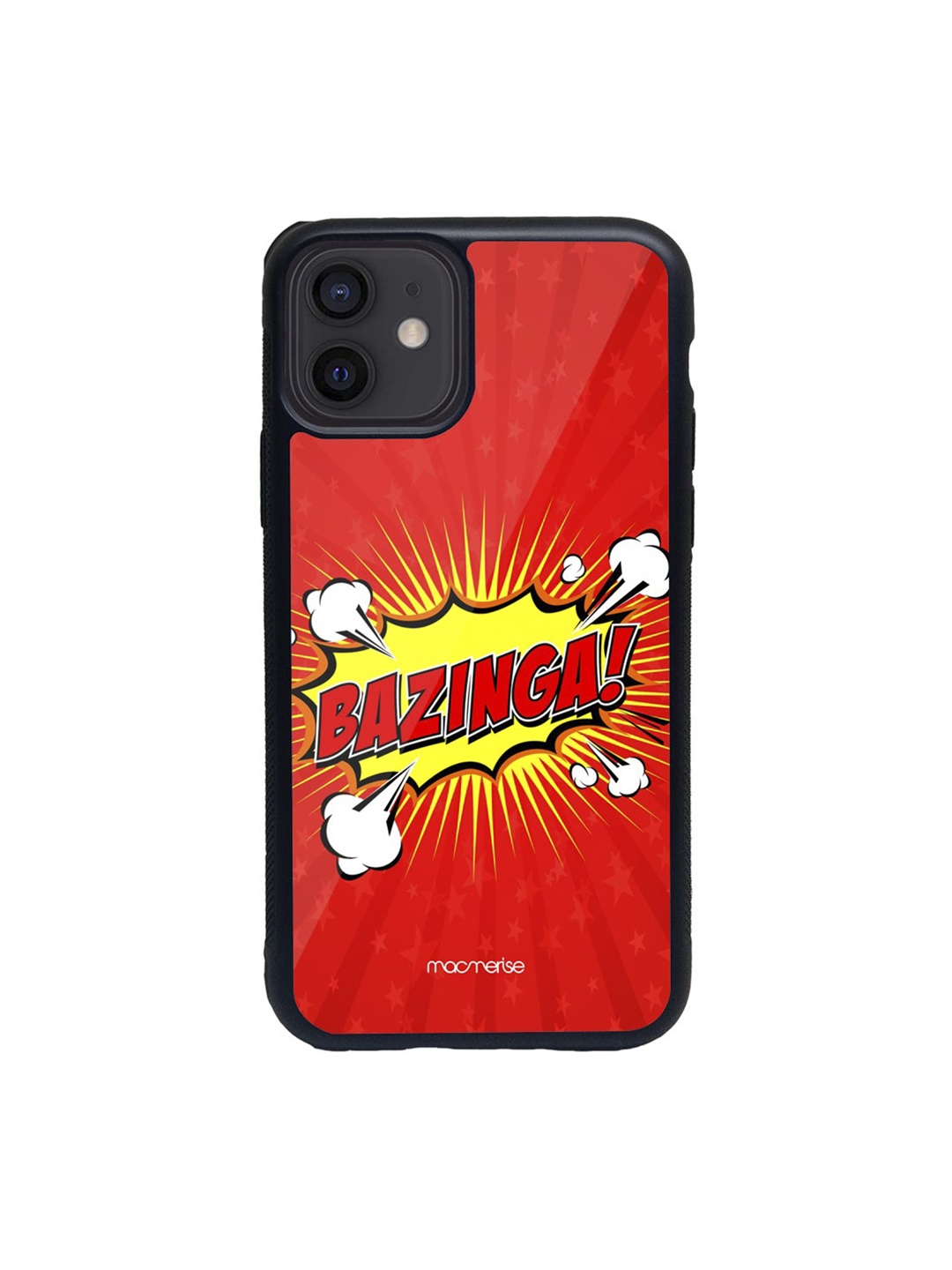 

macmerise Red & Yellow Bazinga Glass iPhone 12 Phone Case