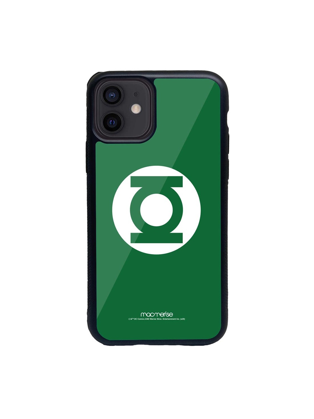 

macmerise Green & White Logo Green Lantern Glass iPhone 12 Mini Phone Case
