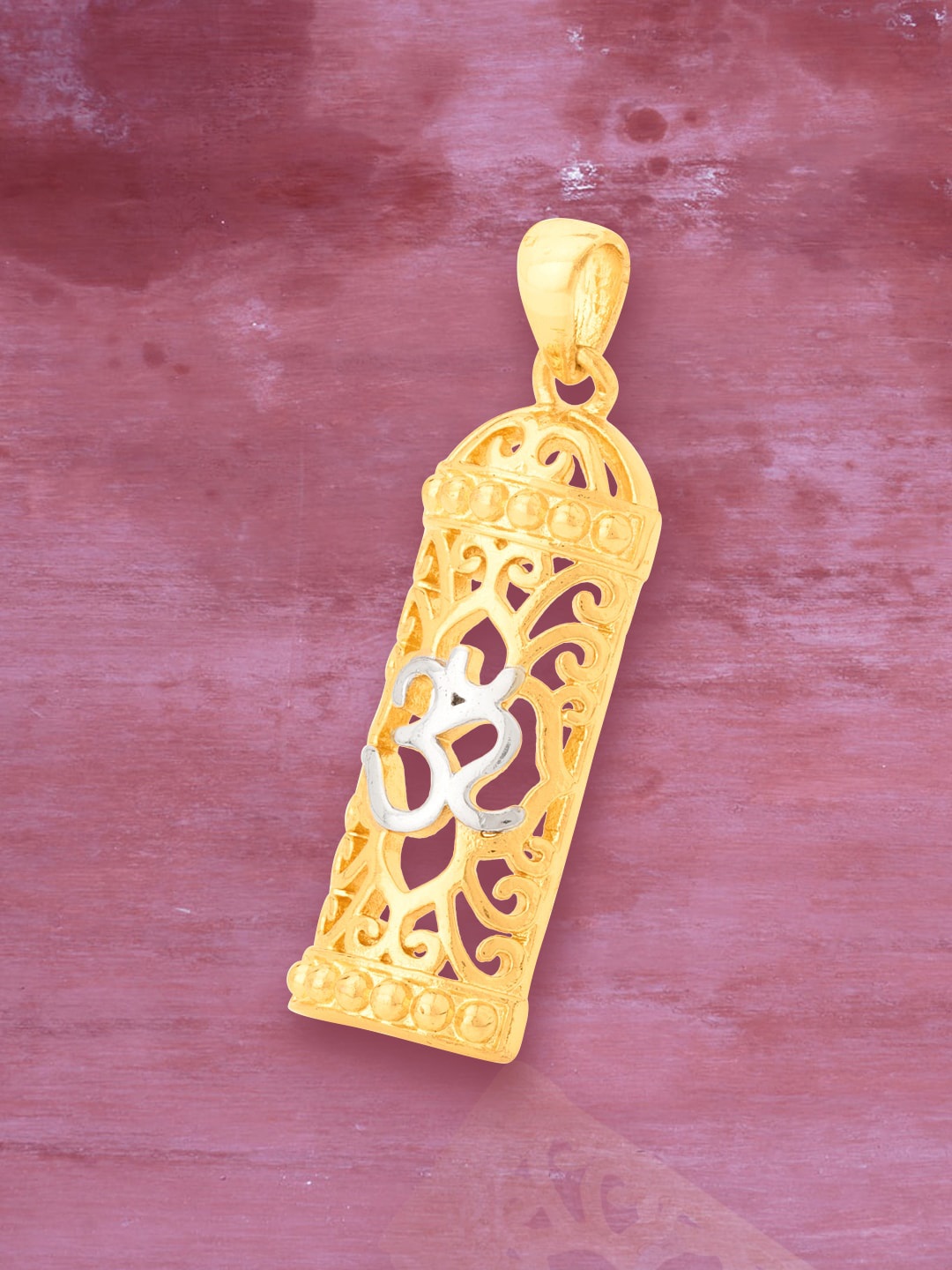 

Dare by Voylla Men Gold-Toned Silver-Toned Filigree Handcrafted Spiritual Saga Pendant
