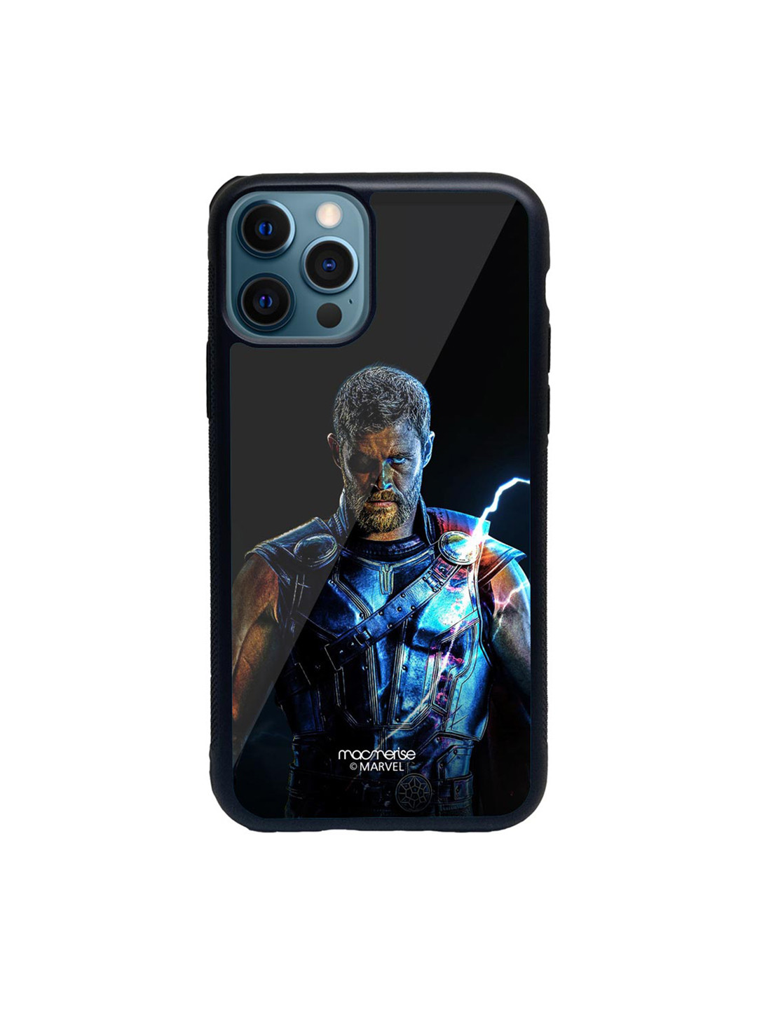 

macmerise Black & Blue The Thor Triumph Glass iPhone 12 Pro Phone Case