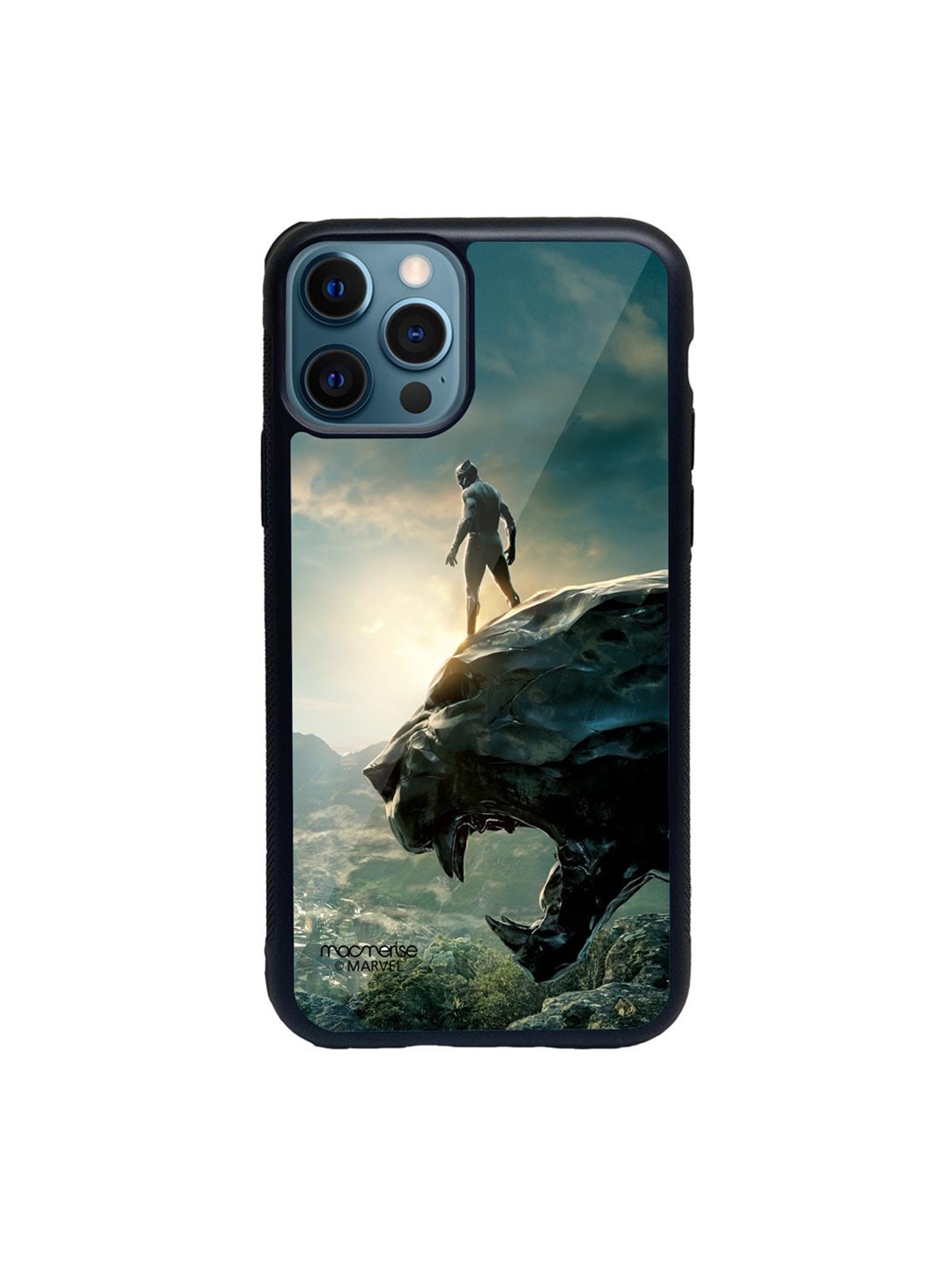 

macmerise Black & Grey Panther Glorified iPhone 12 Pro Back Case