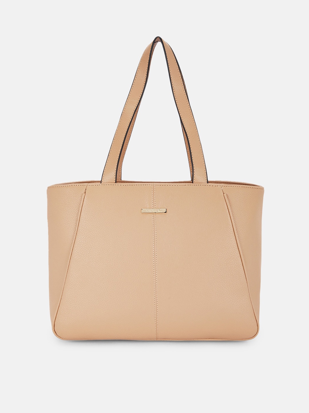 

Forever Glam by Pantaloons Tan Solid Shoulder Bag