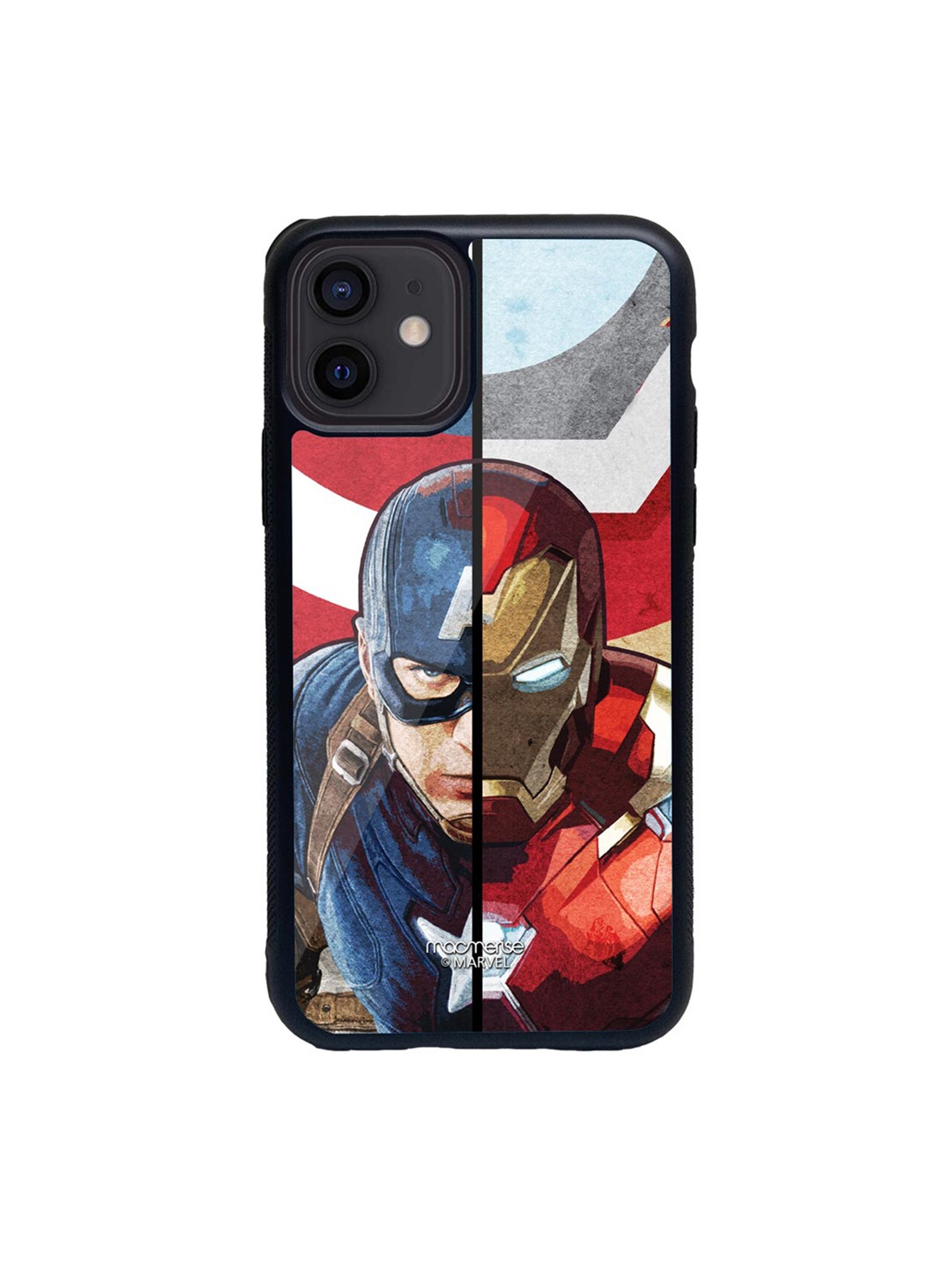 macmerise Red & Blue Man Vs Machine iPhone 12 Back Case