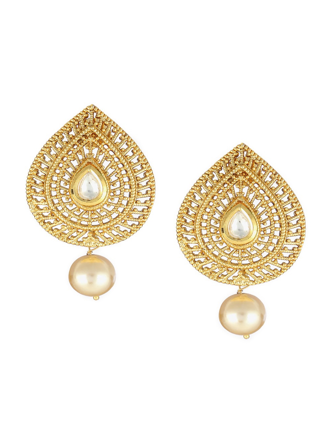 

Adwitiya Collection Gold-Toned Contemporary Studs
