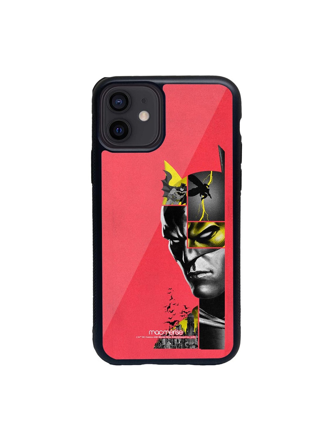 

macmerise Red & Black Bat Collage iPhone 12 Back Case