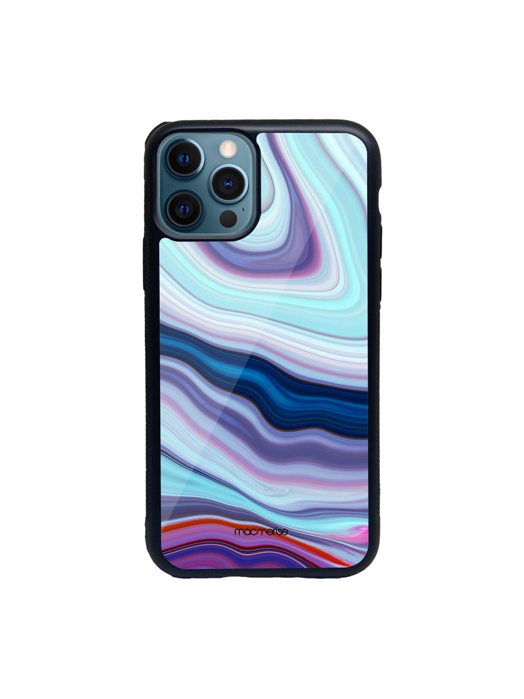 

macmerise Blue & Purple Liquid Funk iPhone 12 Pro Back Case