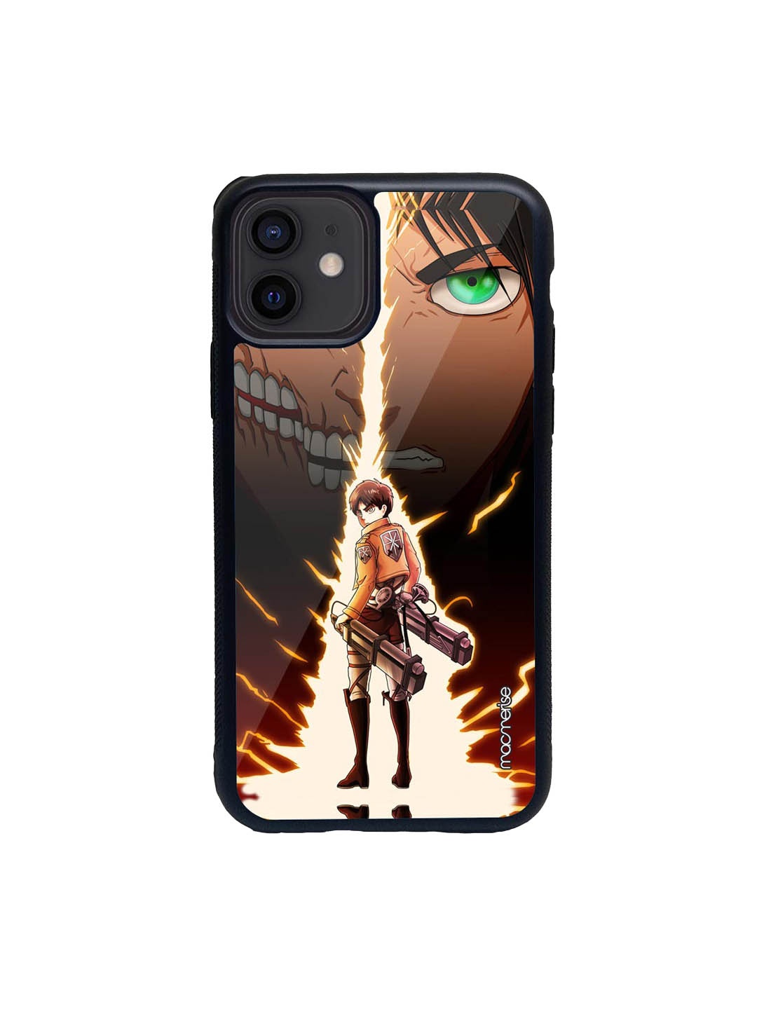 

macmerise Black & Yellow Titan Jaeger Glass iPhone 12 Mini Back Case
