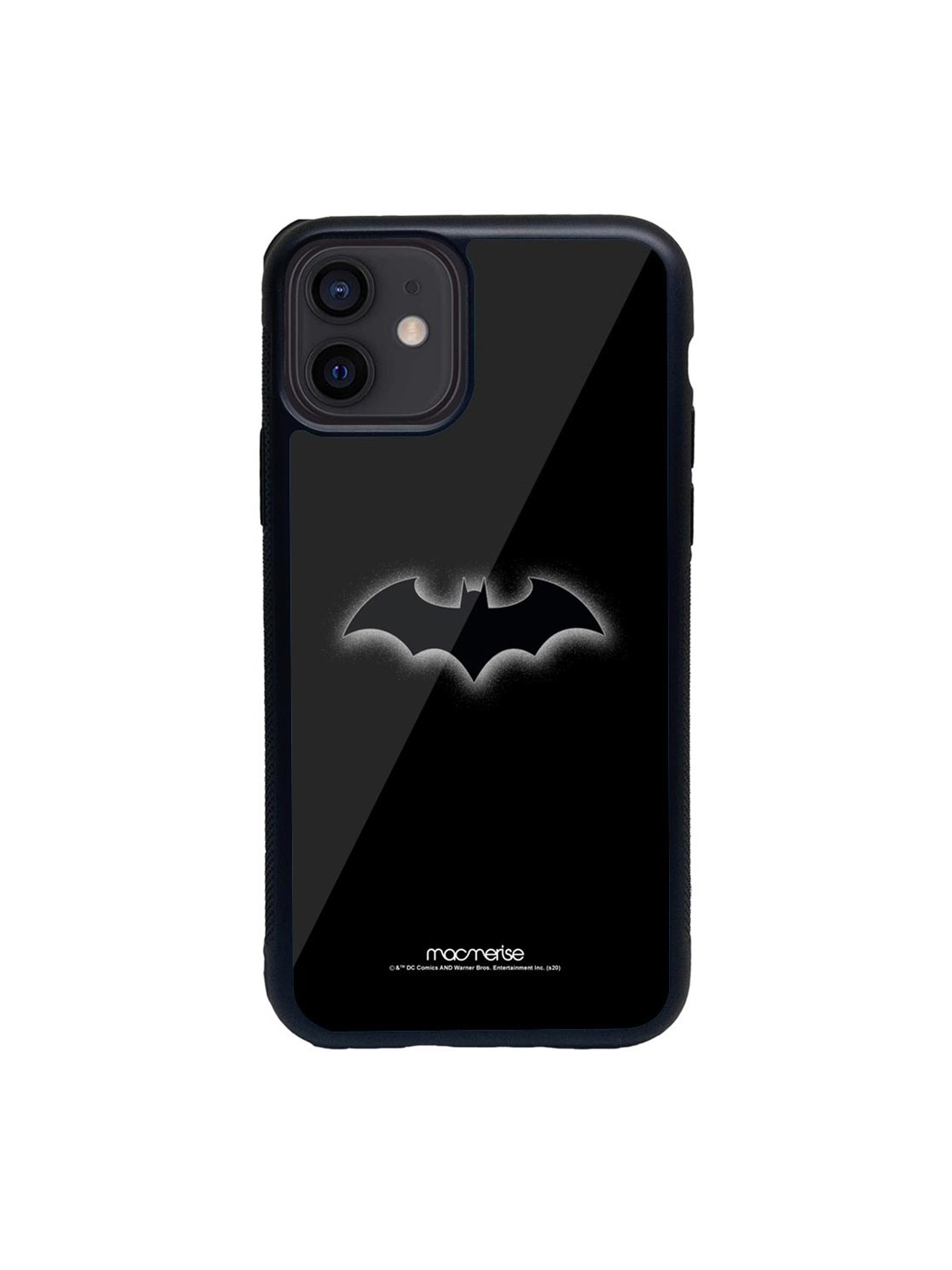 

macmerise Black & White Logo Batman Glass iPhone 12 Phone Case