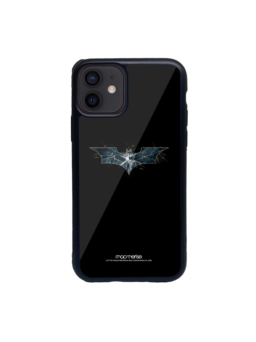 

macmerise Black Batman Classic Glass iPhone 12 Phone Case