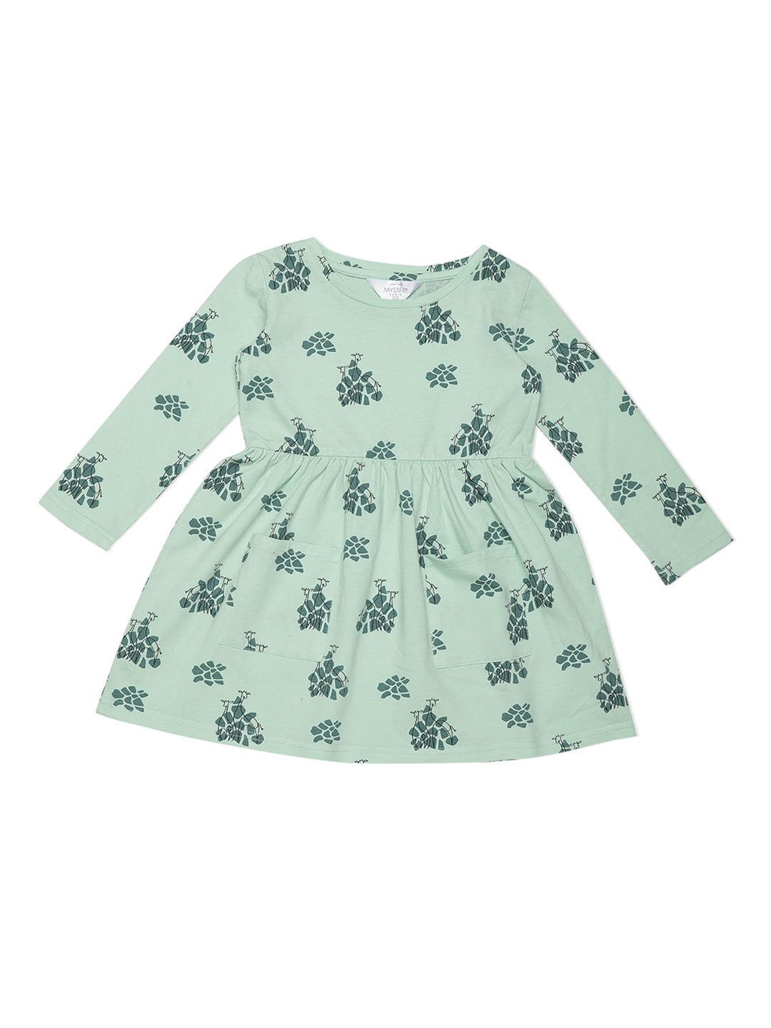 

Mystere Paris Green Printed Nightdress