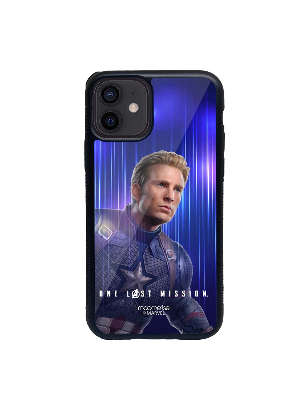 

macmerise Blue & Grey One Last Mission Glass iPhone 12 Phone Case
