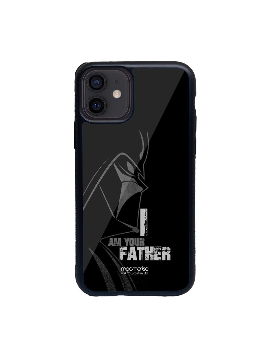 

macmerise Black & Grey I am your FatherPrinted iPhone 12 Back Case