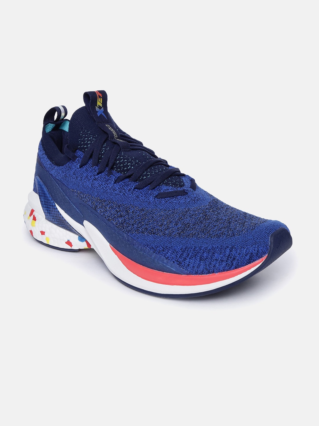 

Xtep Men Blue Textile Running Shoes