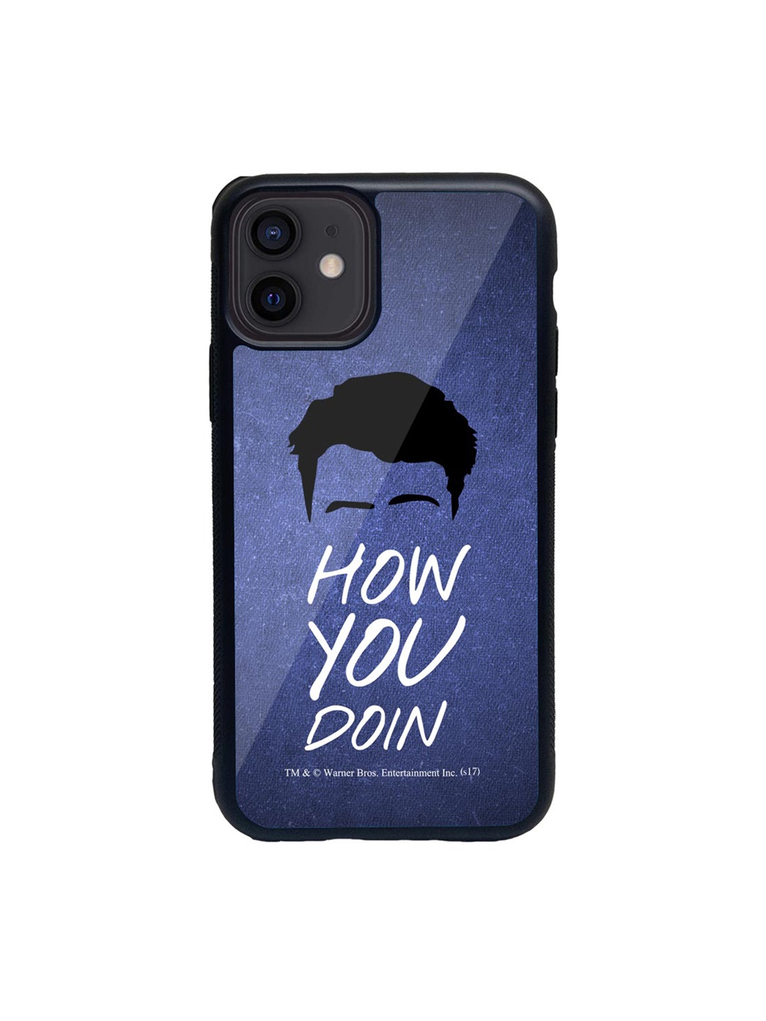 

macmerise Blue & White Friends How You Doin Glass iPhone 12 Phone Case