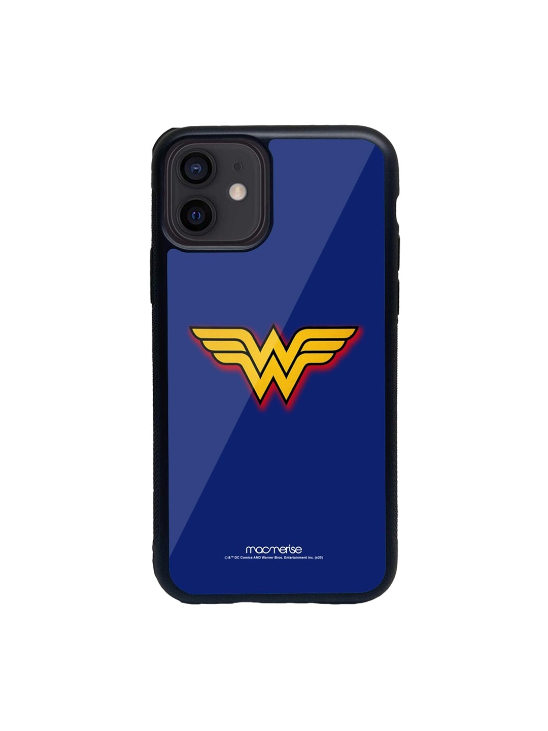 

macmerise Blue & Yellow Logo Wonder Woman Glass iPhone 12 Phone Case