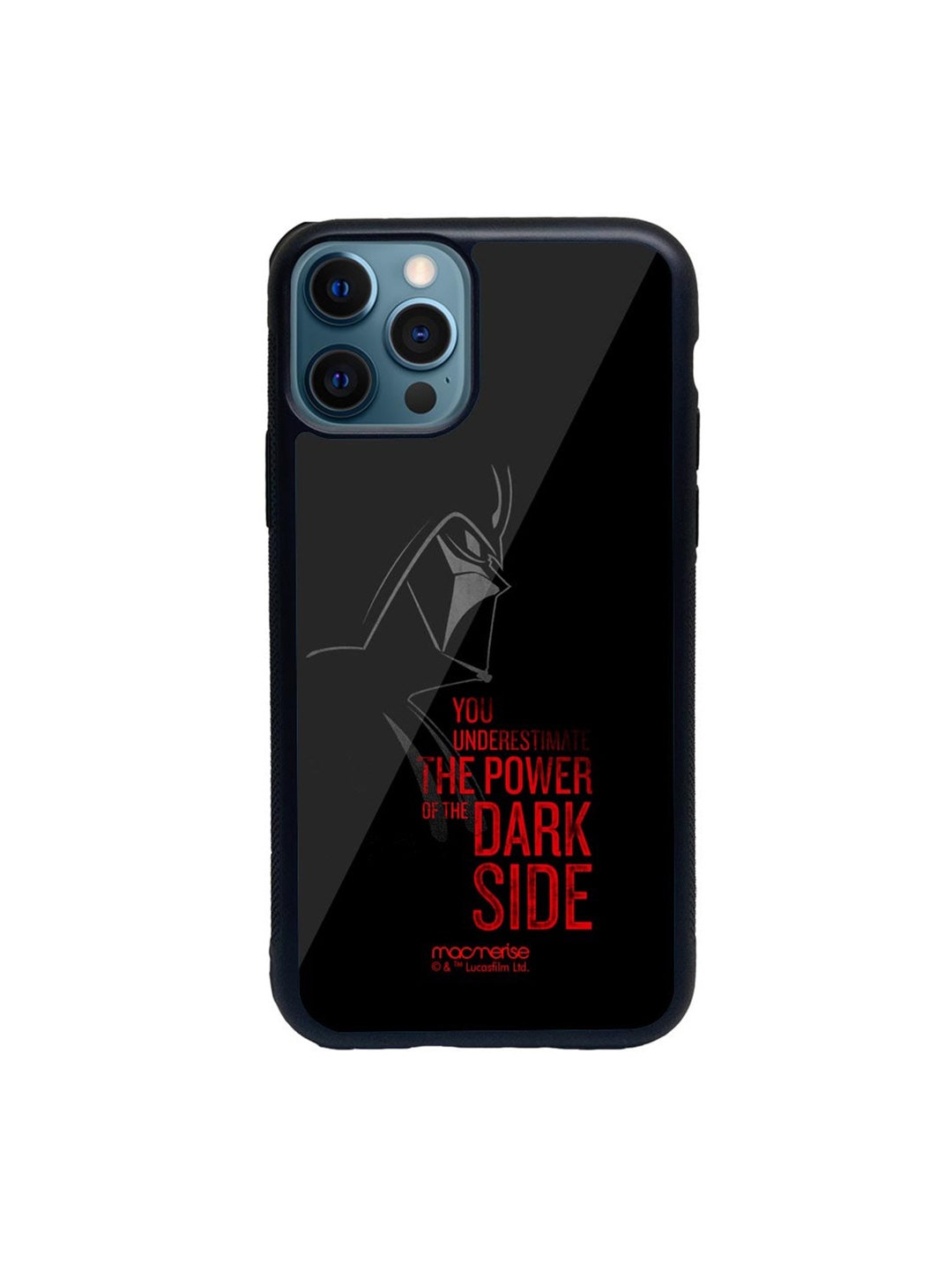 

Macmerise Black & Red The Dark Side Glass iPhone 12 Pro Phone Case