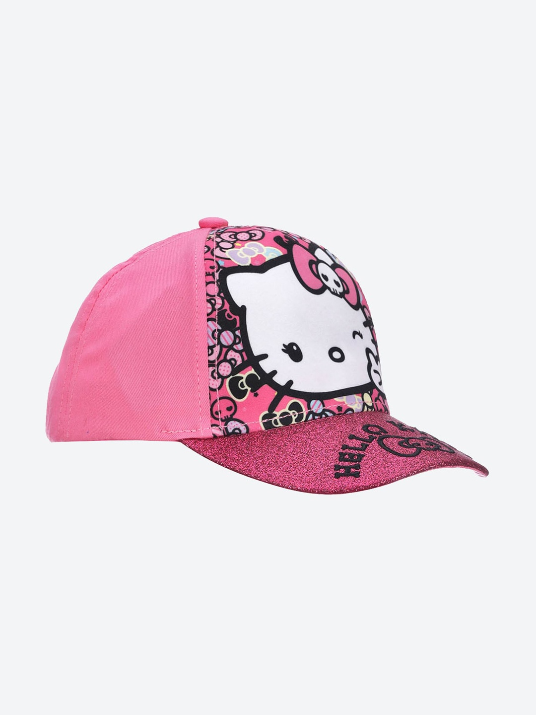 

Hello Kitty By Ville Girls Pink & White Printed Baseball Cap