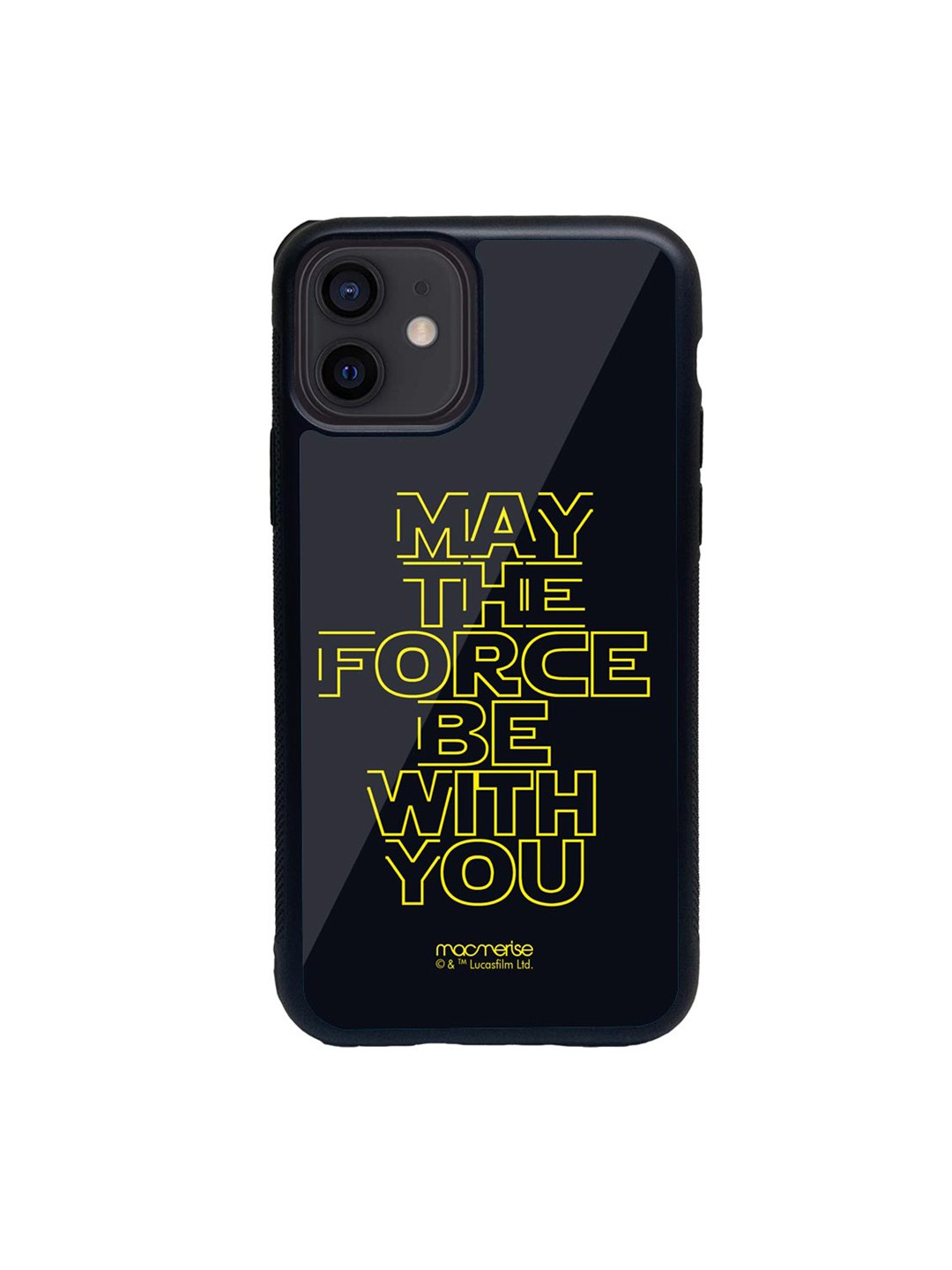 

macmerise Navy Blue & Yellow Classic Star Wars Printed iPhone 12 Mini Back Case