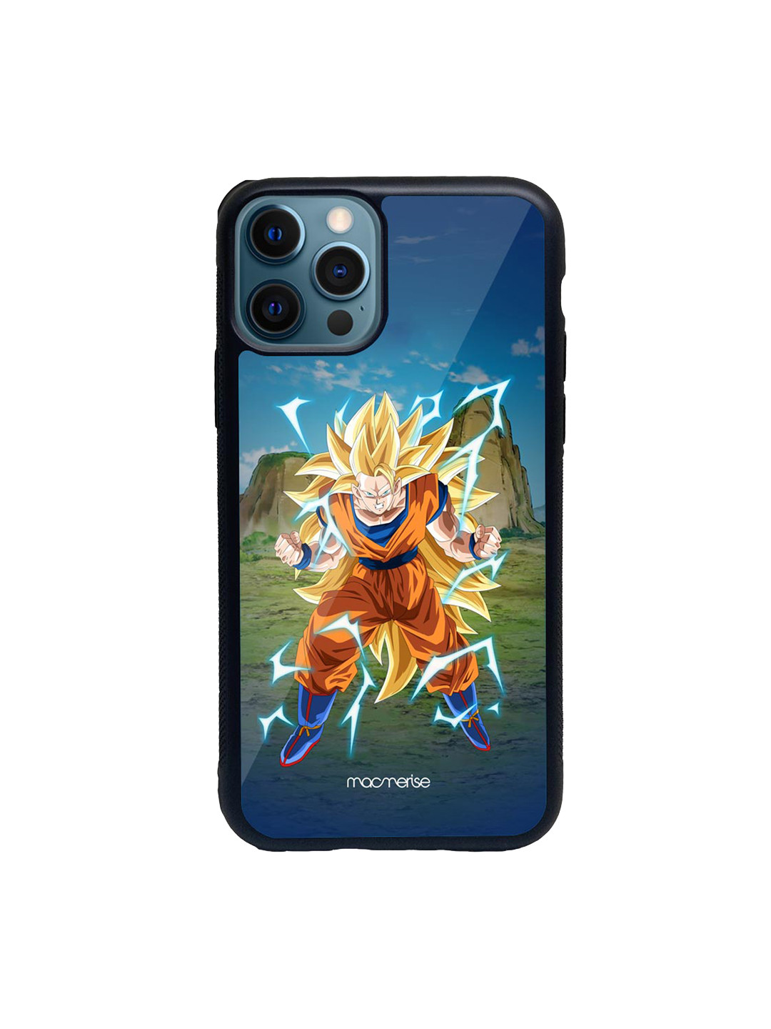 

macmerise Blue & Orange SSJ3 Goku Glass iPhone 12 Pro Phone Case