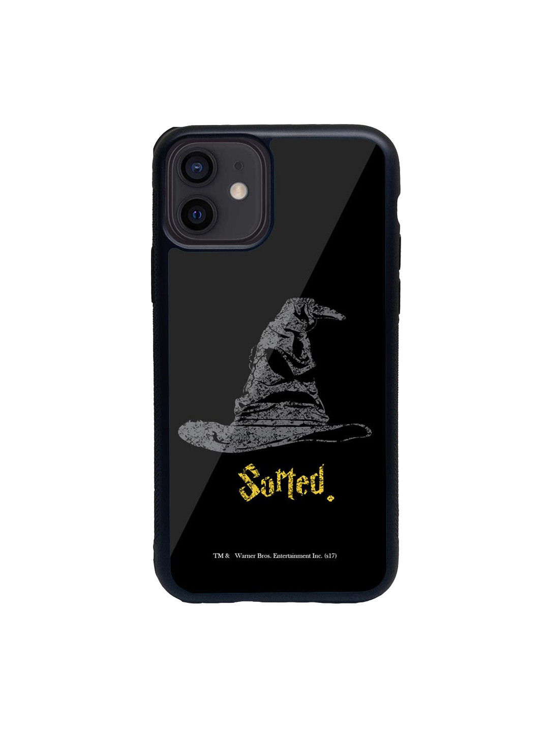 

macmerise Black & Grey Sorting Hat Glass iPhone 12 Mini Phone Case
