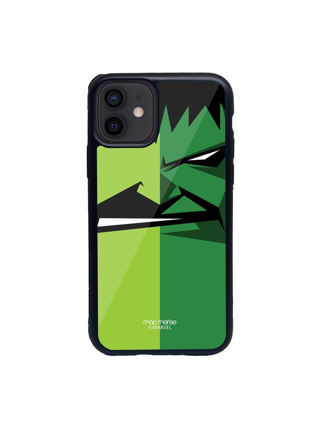 

macmerise Green & Black Face Focus Hulk iPhone 12 Back Case