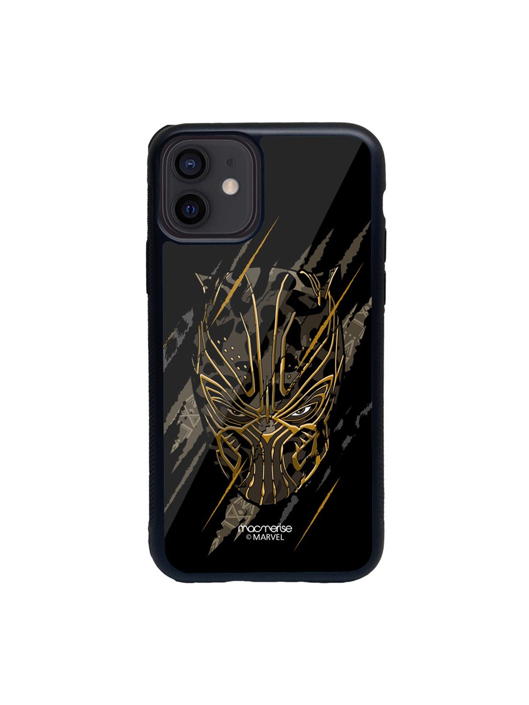

macmerise Black & Beige Headstrong Contender Printed iPhone 12 Back Case