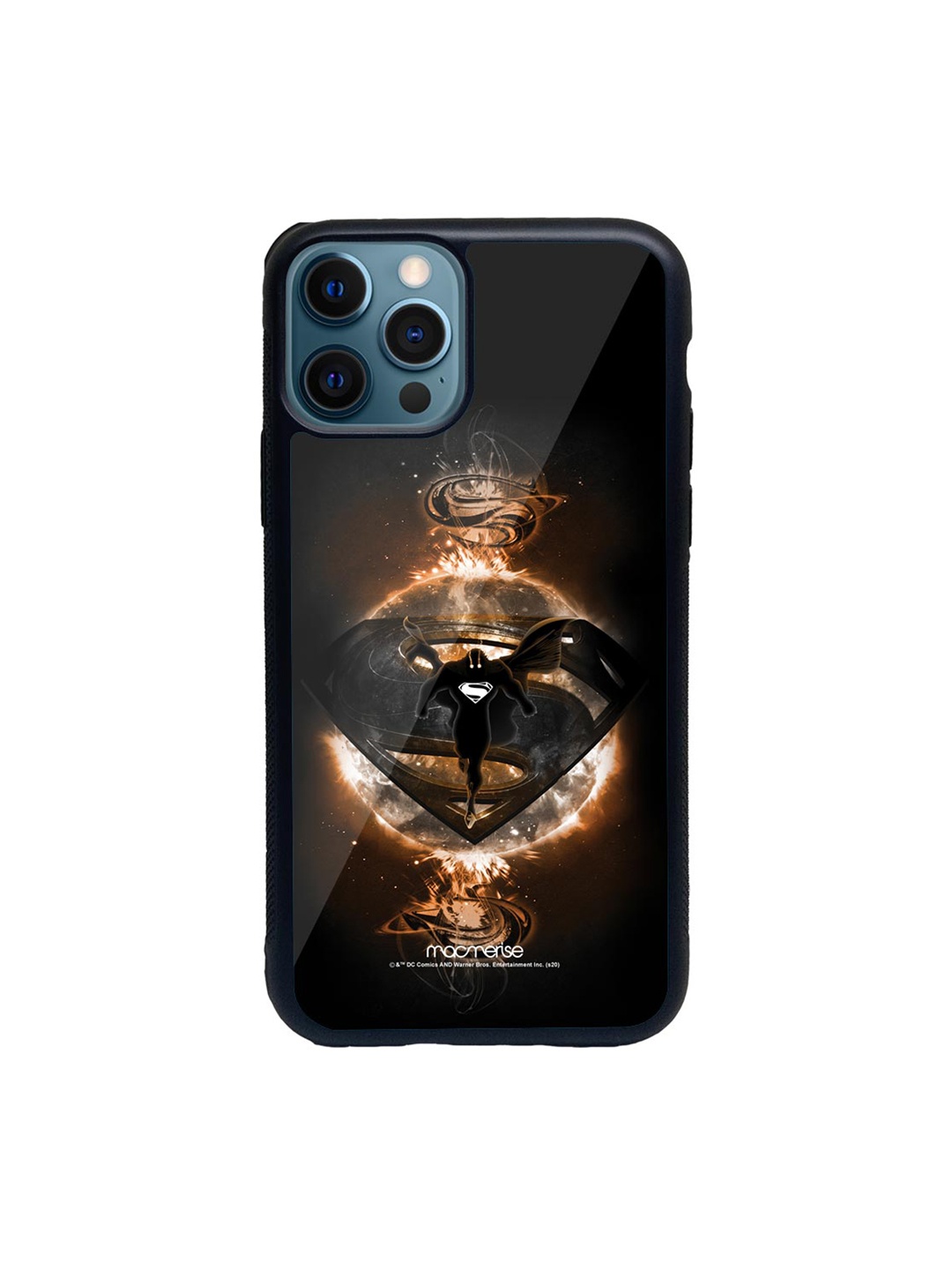 

macmerise Black & Brown Superman Rage Glass iPhone 12 Pro Phone Case
