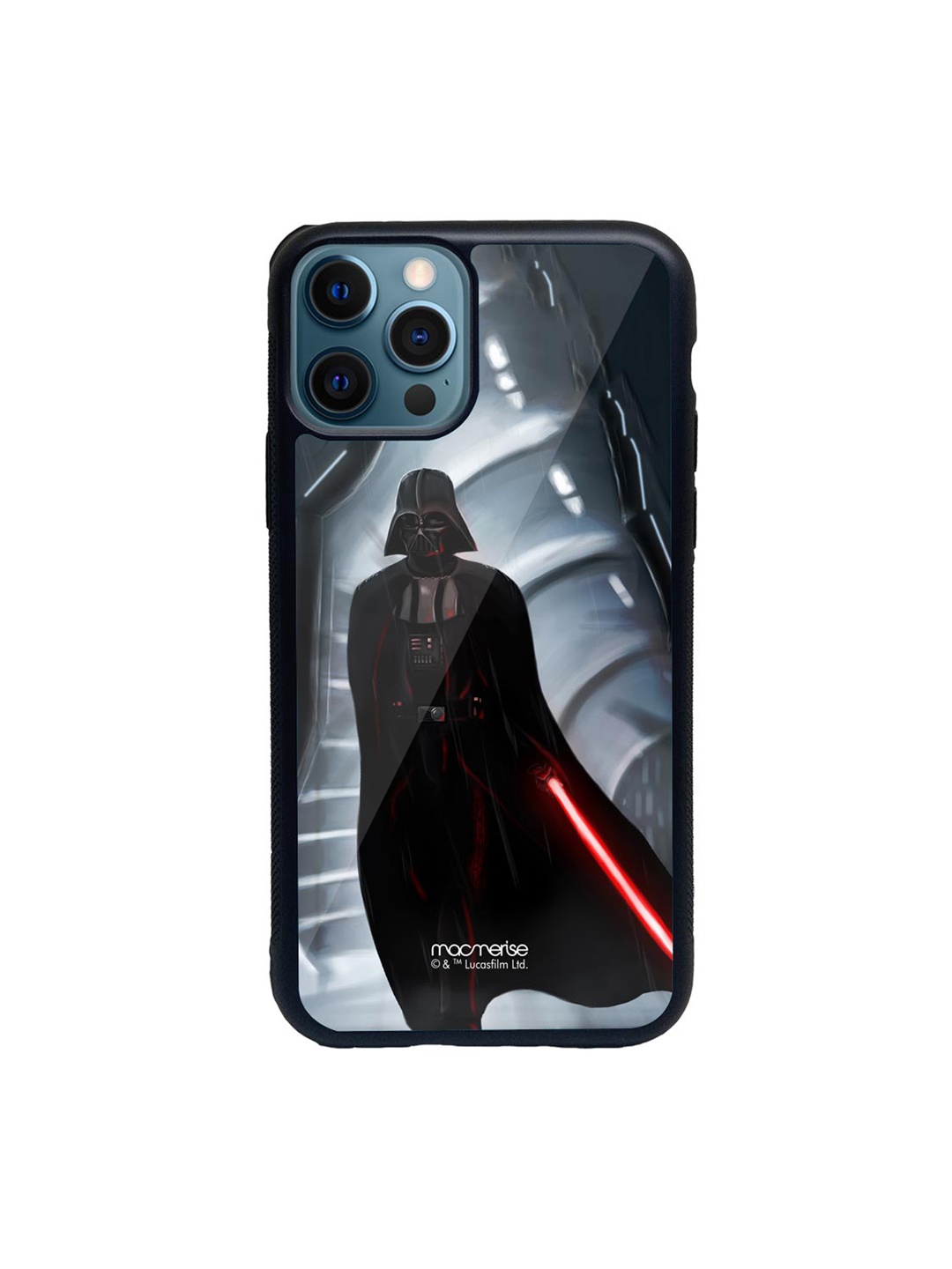 

macmerise Black & Grey Vader Walk Glass iPhone 12 Pro Phone Case