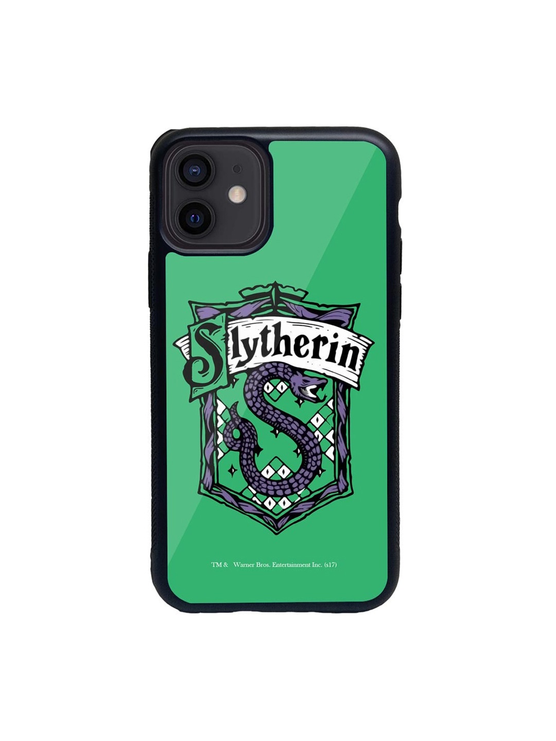 

macmerise Green & Black Crest Slytherin Glass iPhone 12 Mini Phone Case