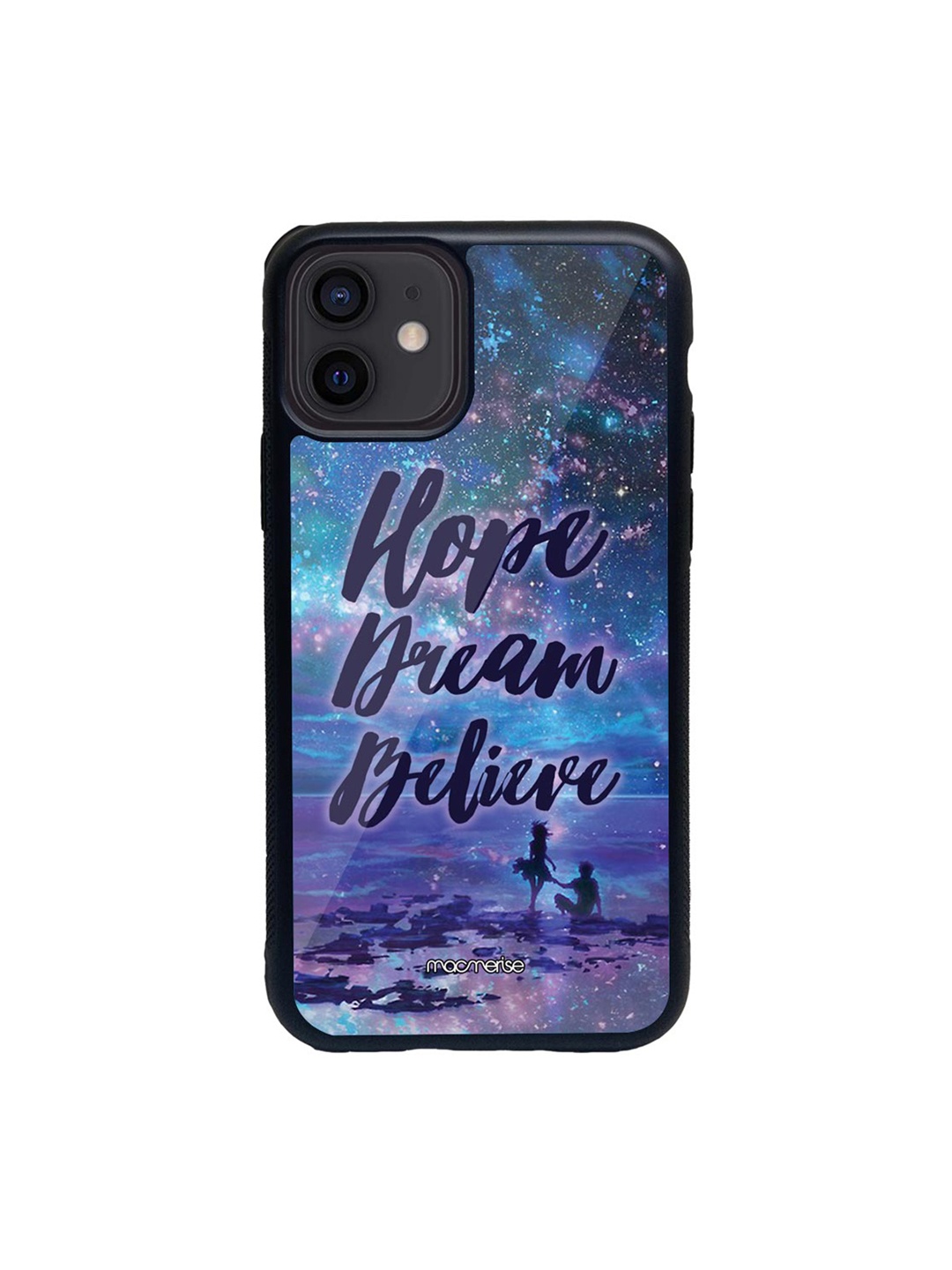 

macmerise Blue & Black Hope Dream Believe iPhone 12 Back Case