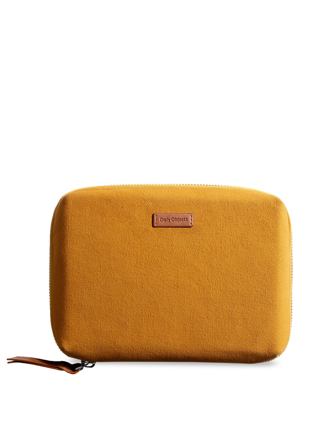 

DailyObjects Yellow & Navy Blue Solid Tech Kit Organiser
