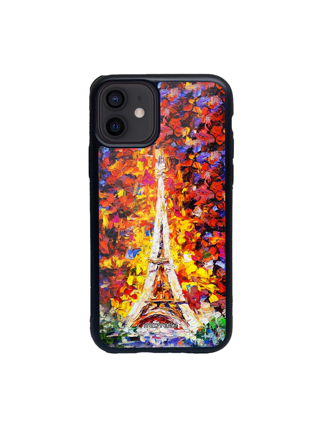 

macmerise Red & Yellow Artistic Eifel Printed iPhone 12 Back Case