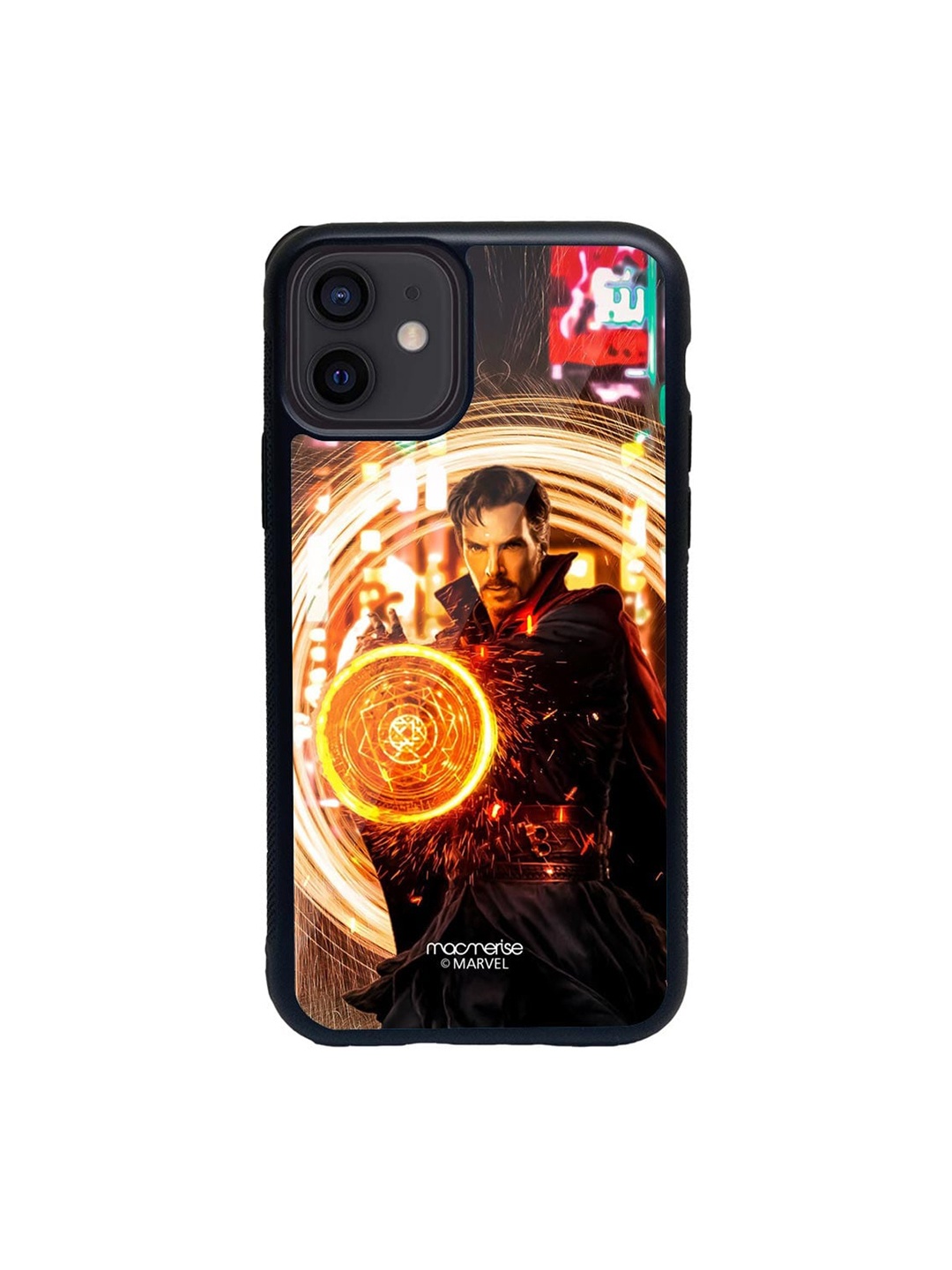 

macmerise Black & Yellow Dr Strange Opening Portal Glass iPhone 12 Mini Phone Case