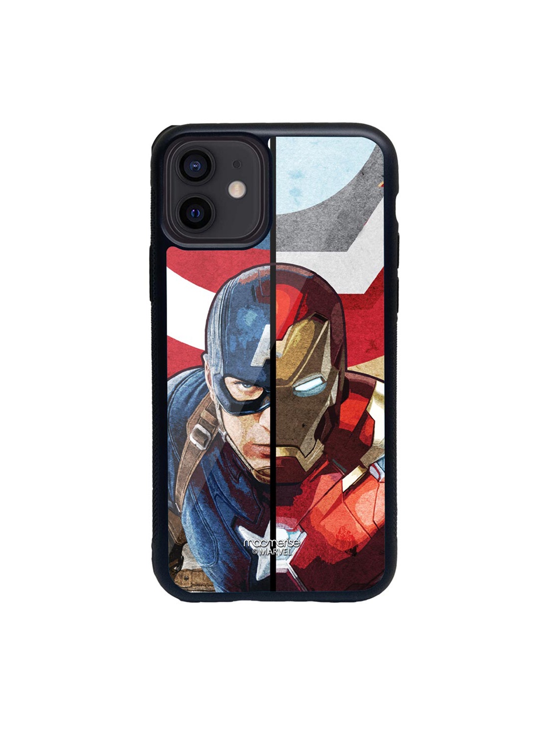 

Macmerise Red & Blue Man vs Machine Glass iPhone 12 Mini Phone Case