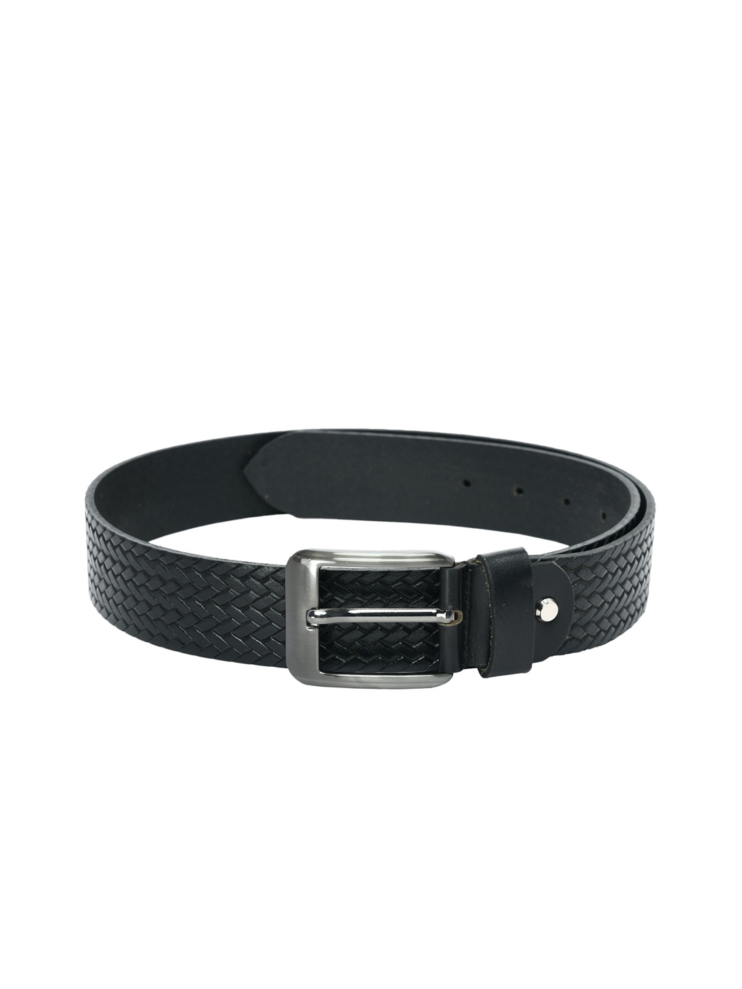 

Kastner Men Black Textured Leather Belt