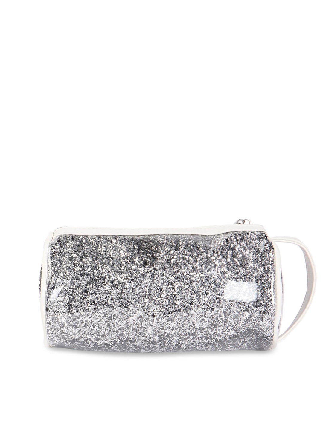 

FOREVER 21 Silver-Toned Embellished Sling Bag