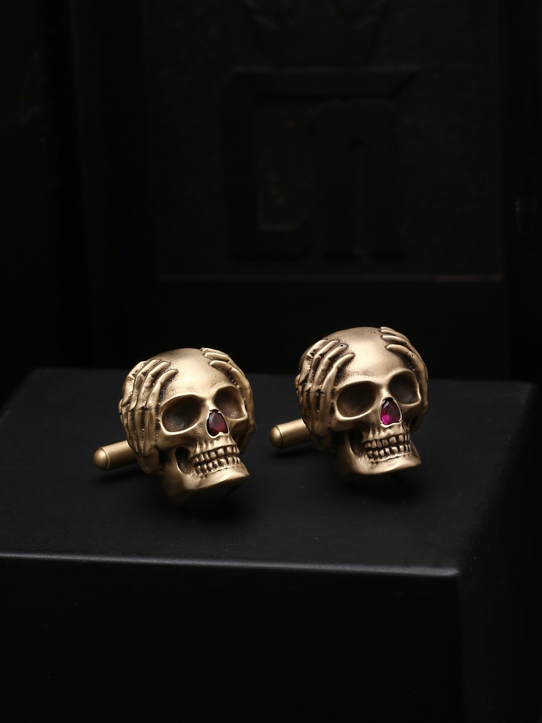 

COSA NOSTRAA Copper-Toned Quirky Cufflinks
