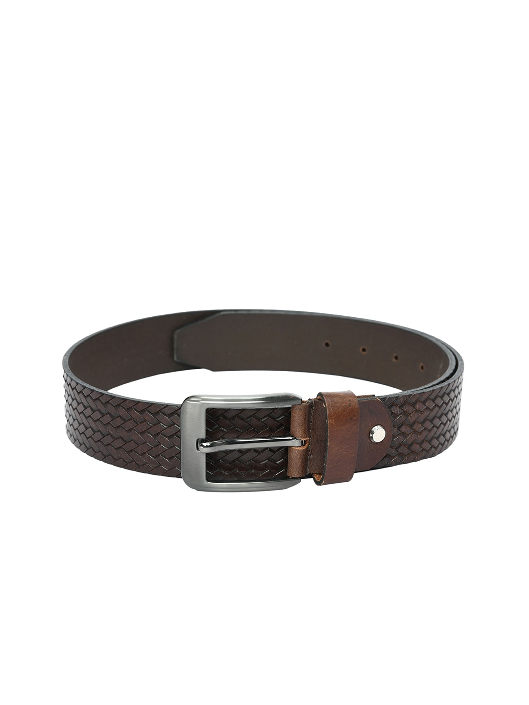 

Kastner Men Brown Textured Leather Belt