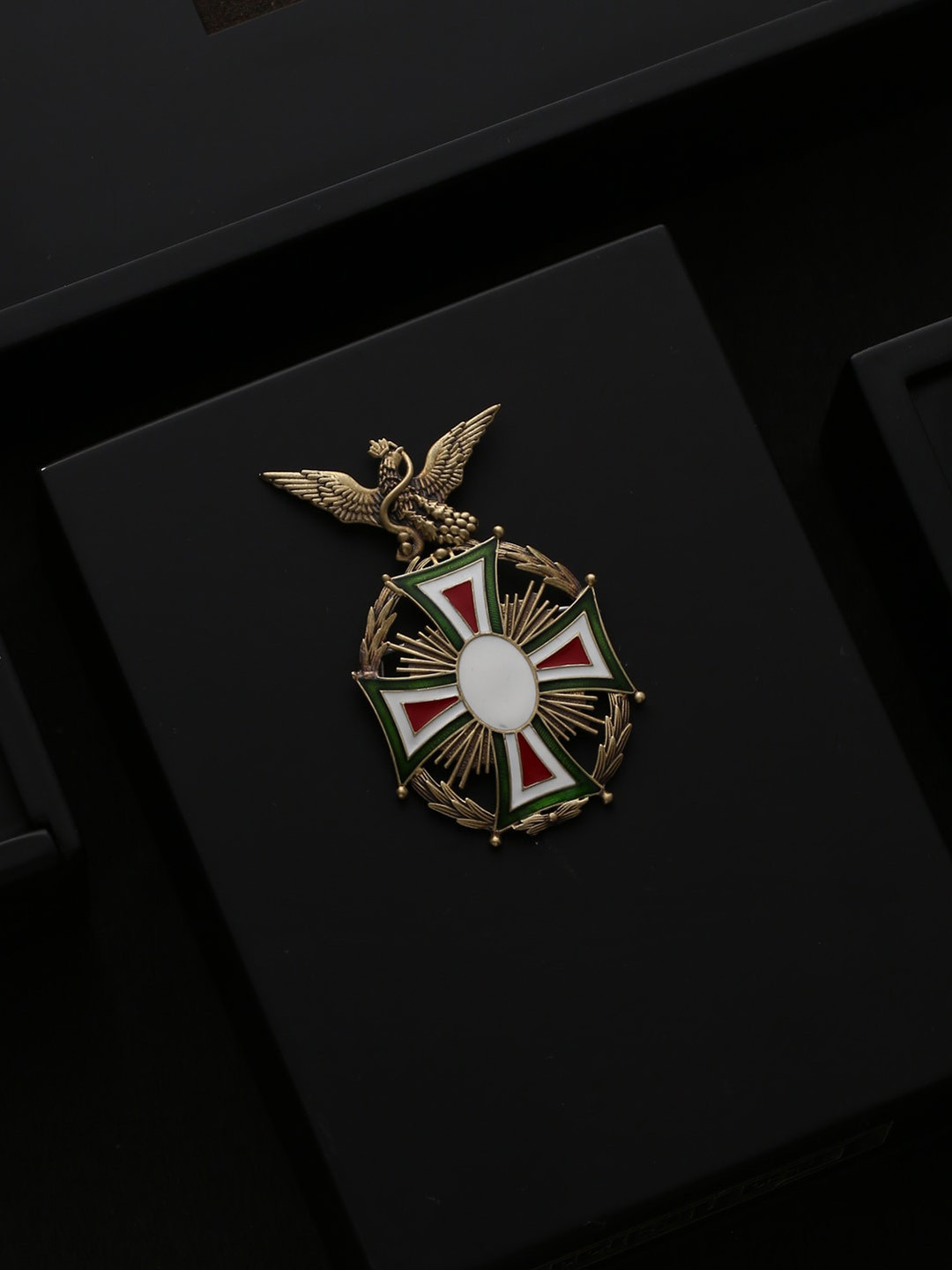 

COSA NOSTRAA Men Gold-Toned The Thompson Statement Brooch